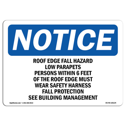 Roof Edge Fall Hazard Low Parapets Persons