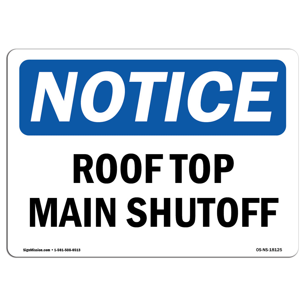 Roof Top Main Shutoff