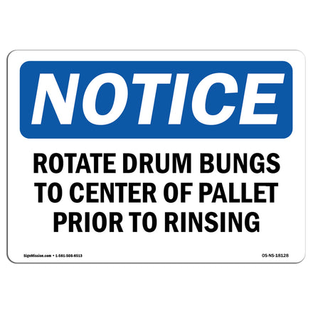 Rotate Drum Bungs To Center Of Pallet Prior