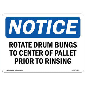 Rotate Drum Bungs To Center Of Pallet Prior