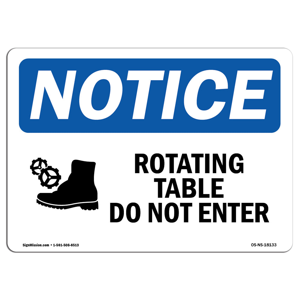 Rotating Table Do Not Enter