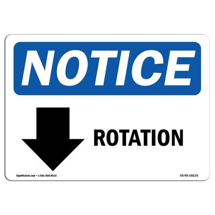 Rotation [Down Arrow]