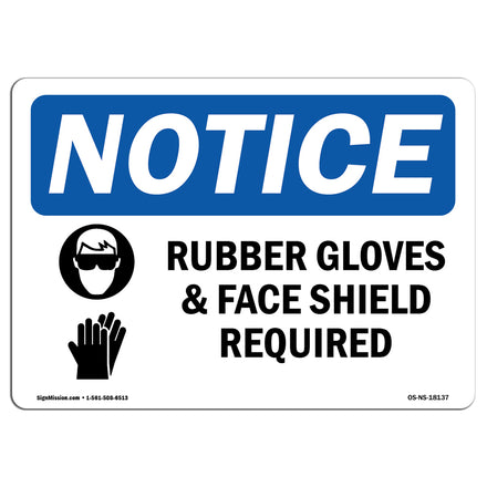 Rubber Gloves & Face Shield Required