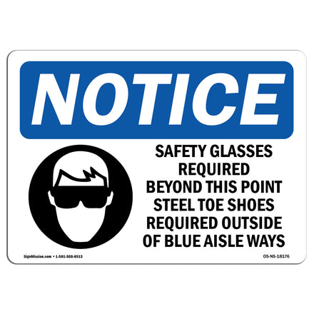 Safety Glasses Required Beyond