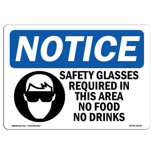 Safety Glasses Required In This