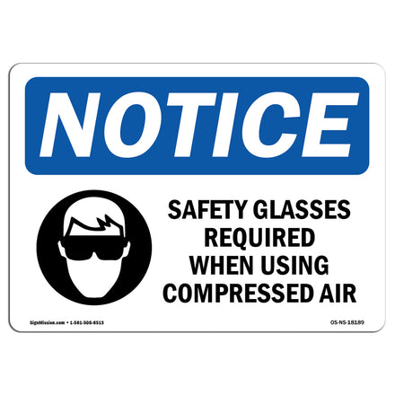 Safety Glasses Required When