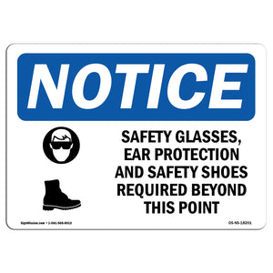 Safety Glasses, Ear Protection