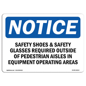 Safety Shoes & Safety Glasses Required Outside