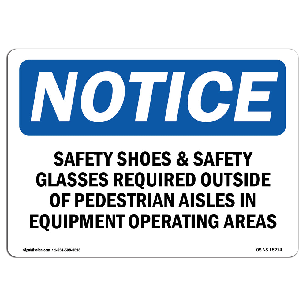 Safety Shoes & Safety Glasses Required Outside