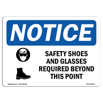 Safety Shoes And Glasses Required