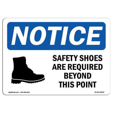 Safety Shoes Are Required Beyond