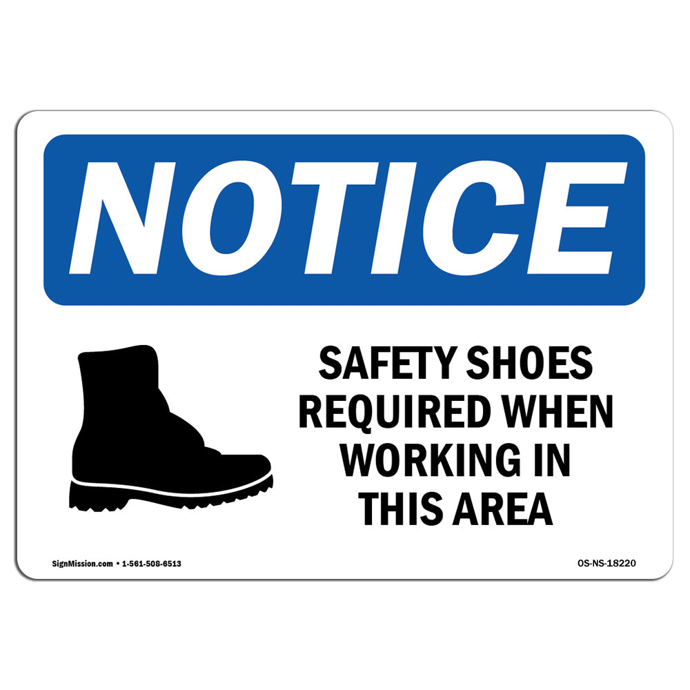 Safety Shoes Required When Working