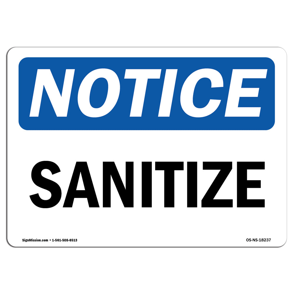 Sanitize Sign