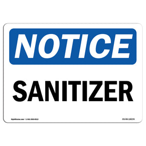 Sanitizer Sign