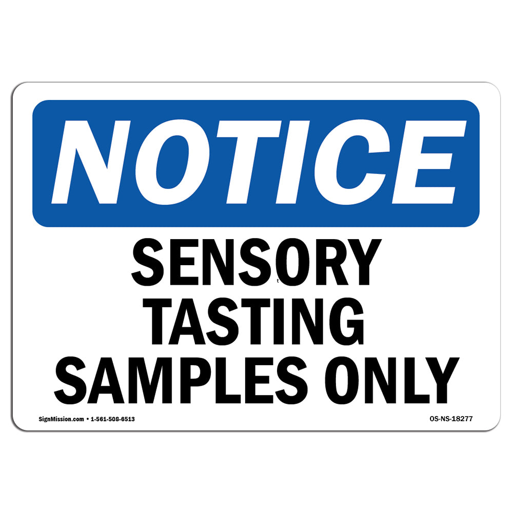 Sensory Tasting Samples Only