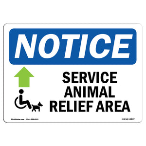 Service Animal Relief Area [Up Arrow]