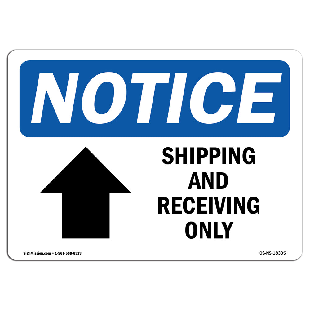 Shipping And Receiving Only [Up Arrow]