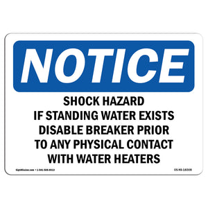 Shock Hazard If Standing Water Exists Disable