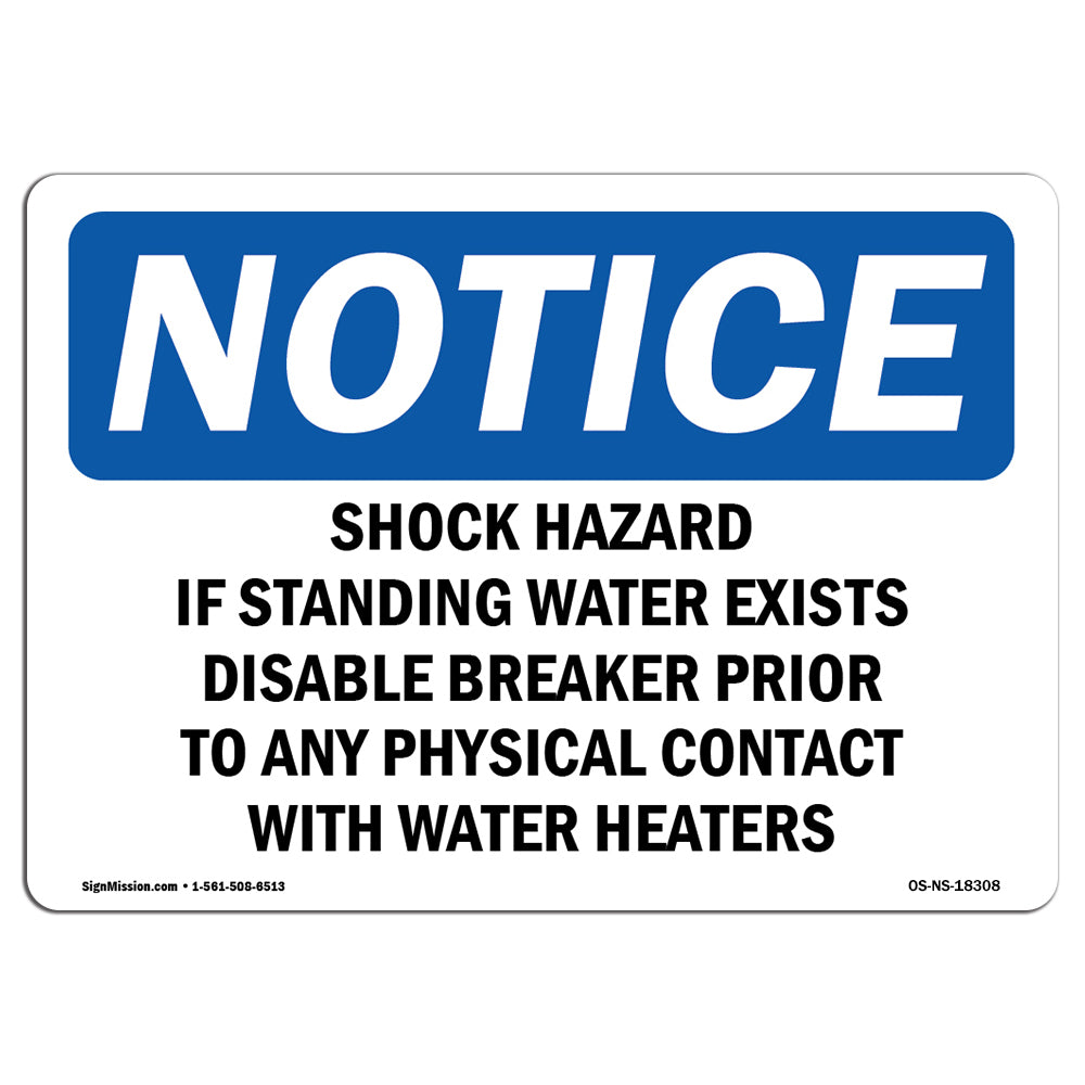 Shock Hazard If Standing Water Exists Disable