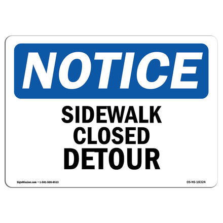 Sidewalk Closed Detour