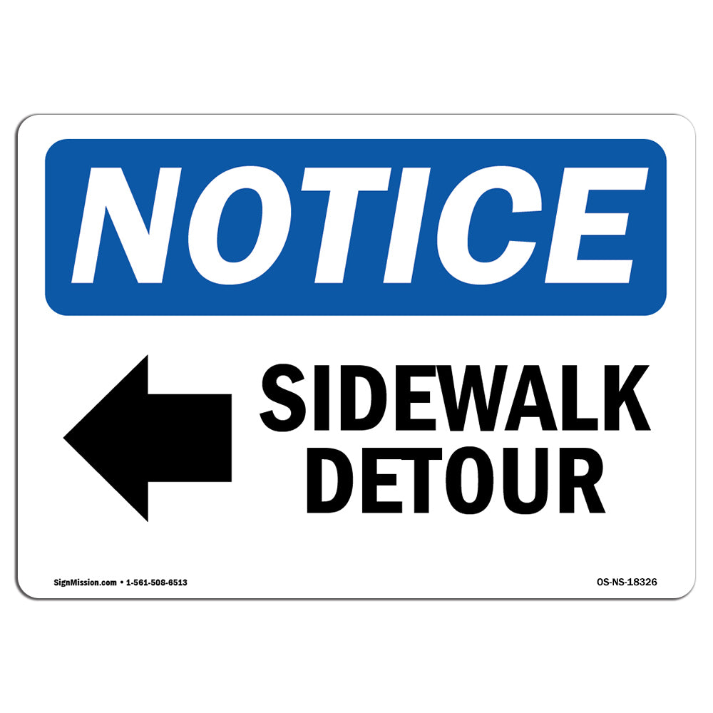 Sidewalk Detour [Left Arrow]