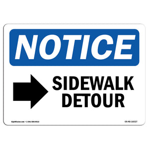 Sidewalk Detour [Right Arrow]