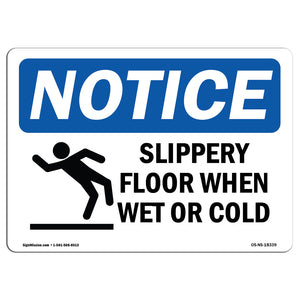 Slippery Floor When Wet Or Cold