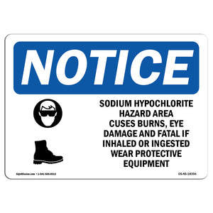 Sodium Hypochlorite Hazard Area