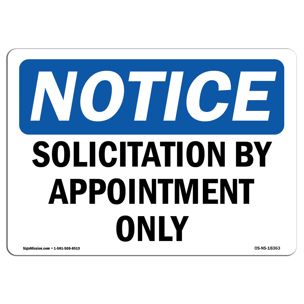 Solicitation By Appointment Only