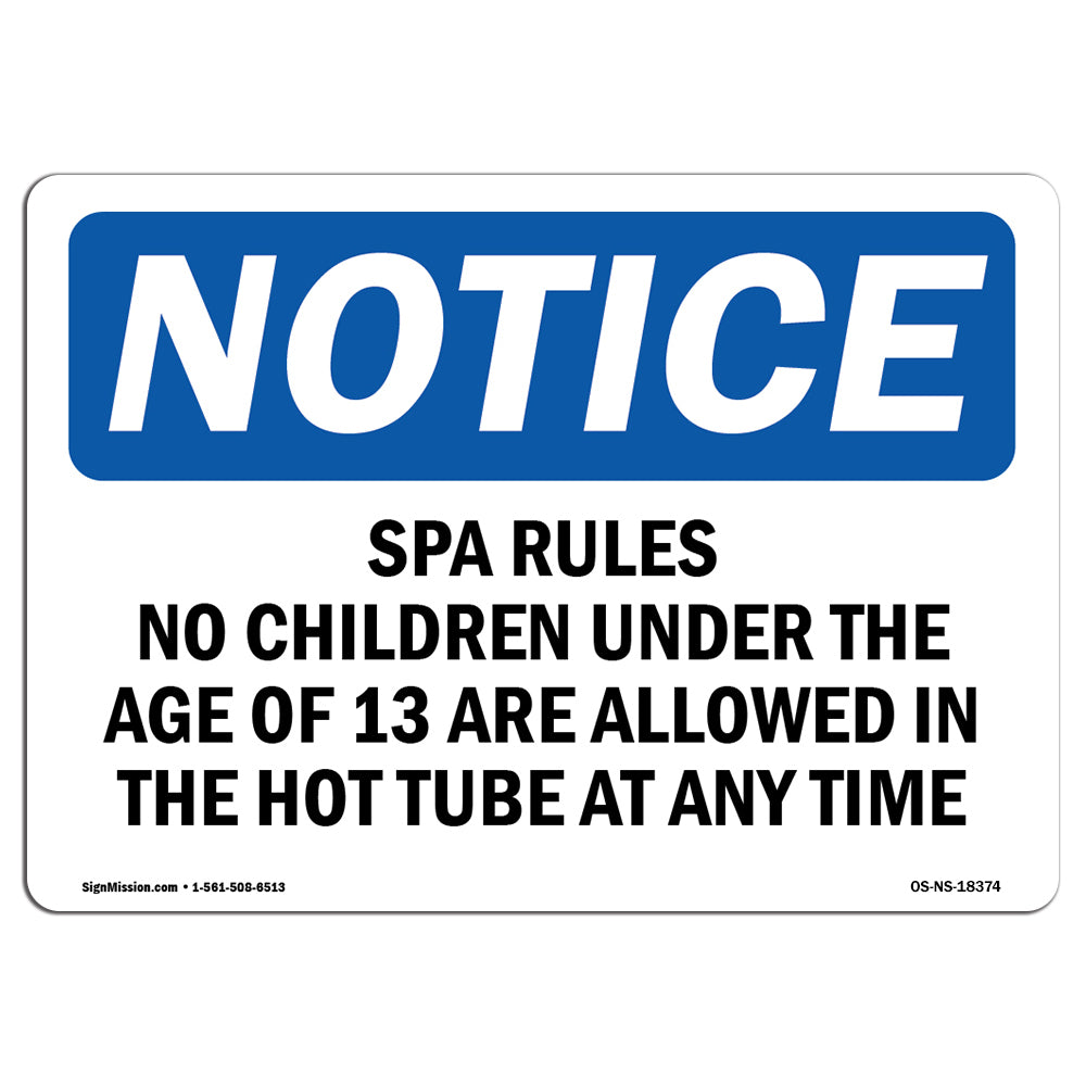 Spa Rules No Children Under The Age Of 13