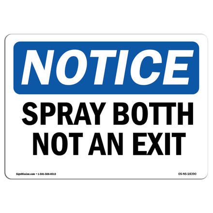 Spray Booth Not An Exit