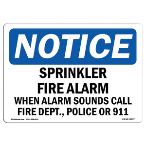 Sprinkler Fire Alarm When Alarm Sounds Call