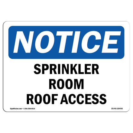 Sprinkler Room Roof Access