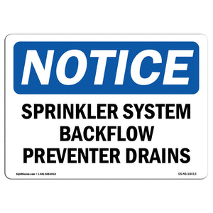 Sprinkler System Backflow Preventer Drains