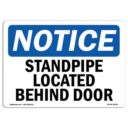 Standpipe Located Behind Door