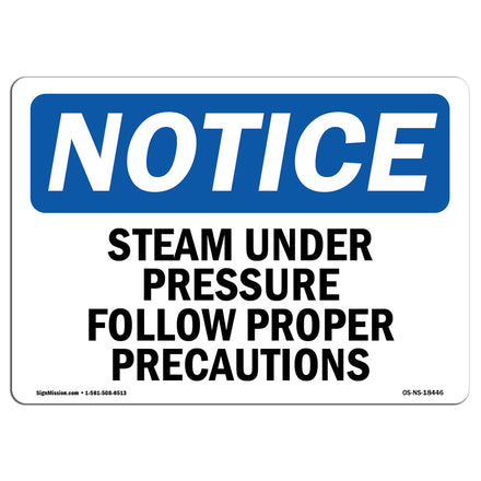 Steam Under Pressure Follow Proper Precautions