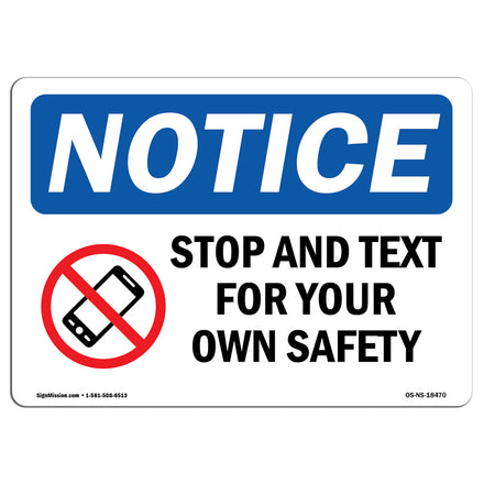 Stop And Text For Your Own Safety