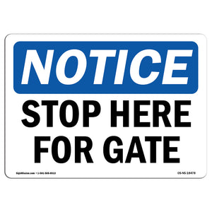 Stop Here For Gate