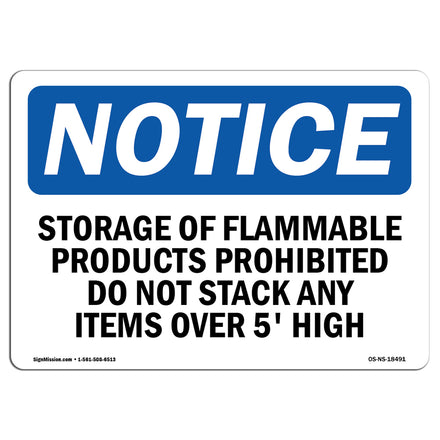 Storage Of Flammable Products Prohibited