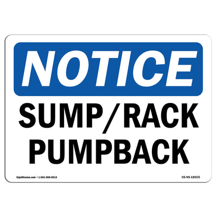 Sump Rack Pumpback