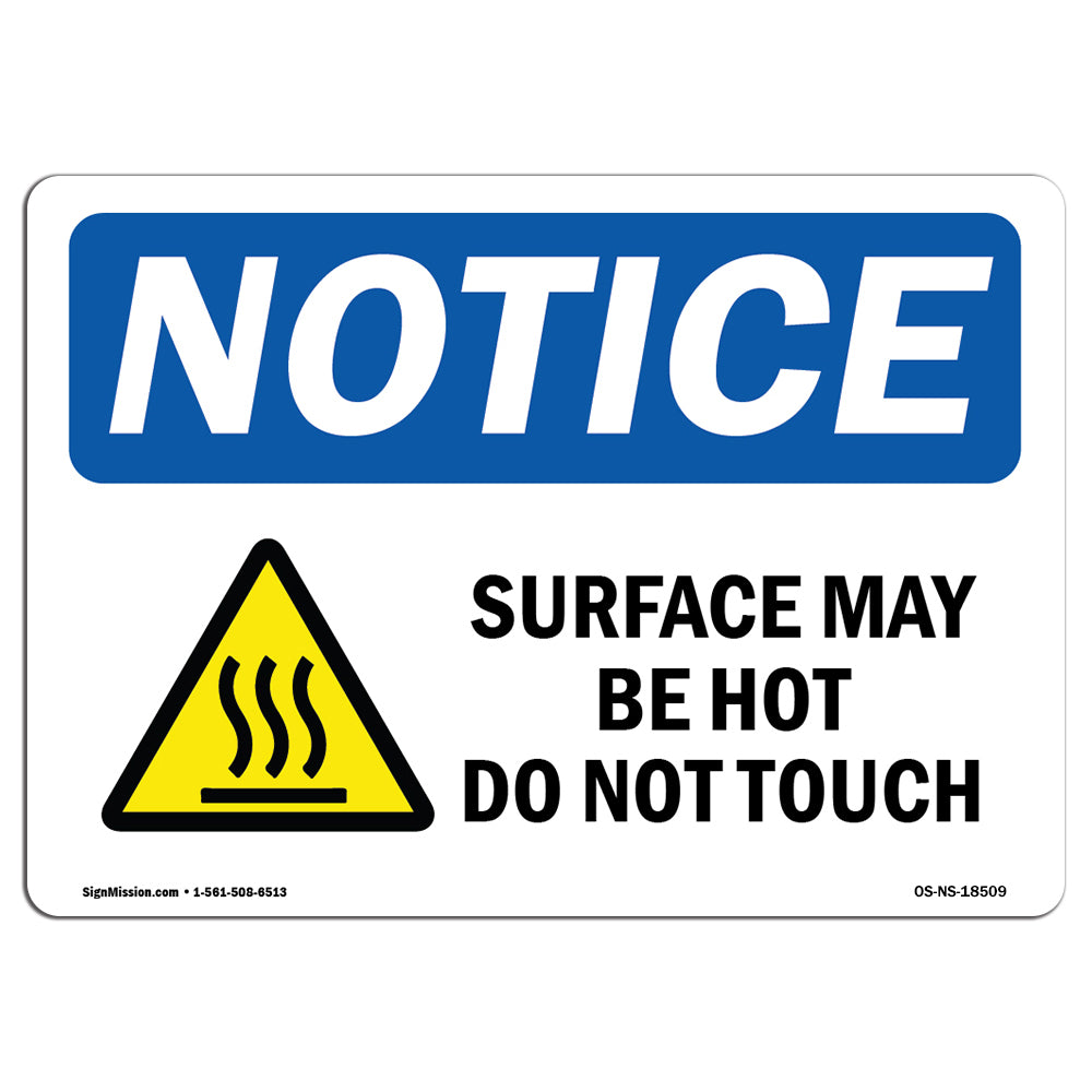 Surface May Be Hot Do Not Touch