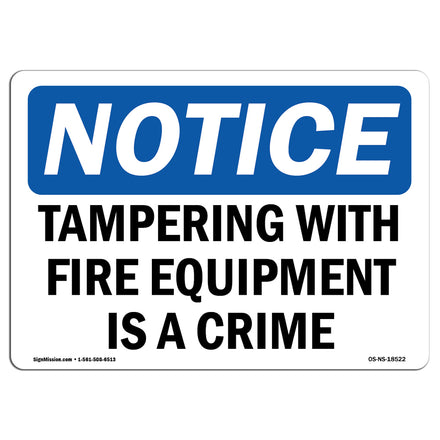 Tampering With Fire Equipment Is A Crime