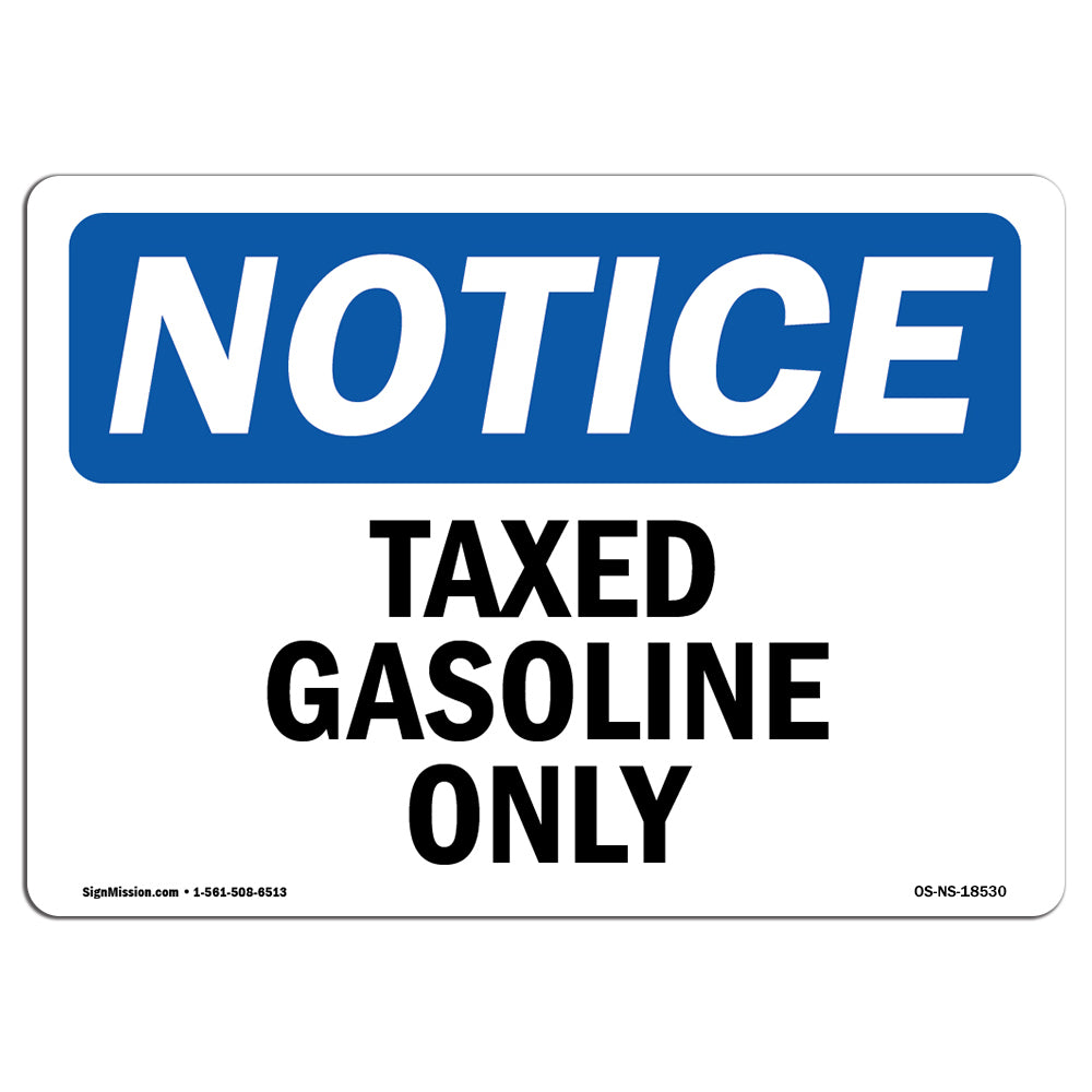 Taxed Gasoline Only