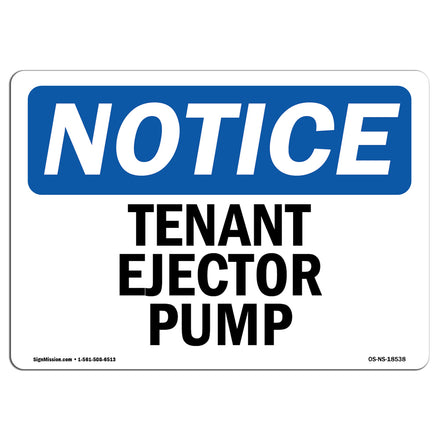 Tenant Ejector Pump