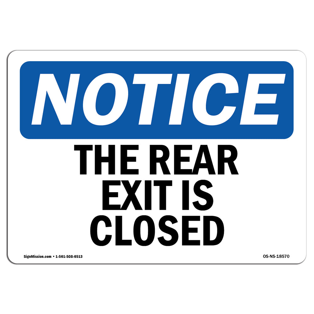 The Rear Exit Is Closed