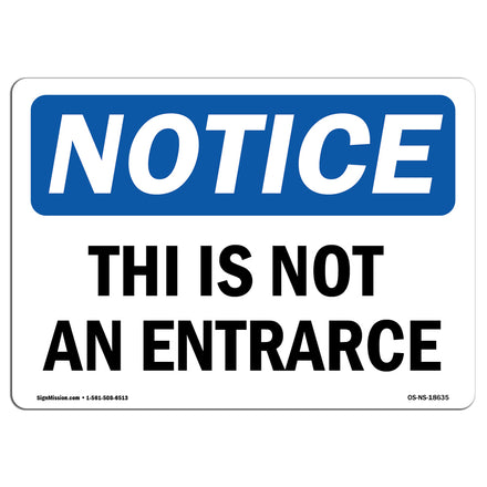 This Is Not An Entrance