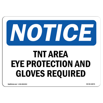 Tint Area Eye Protection And Gloves Required