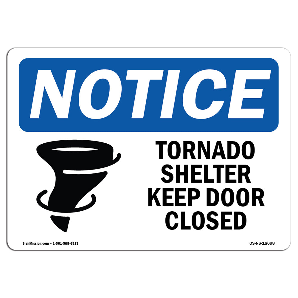 Tornado Shelter Keep Door Closed