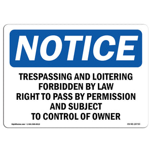 Trespassing And Loitering Forbidden By Law