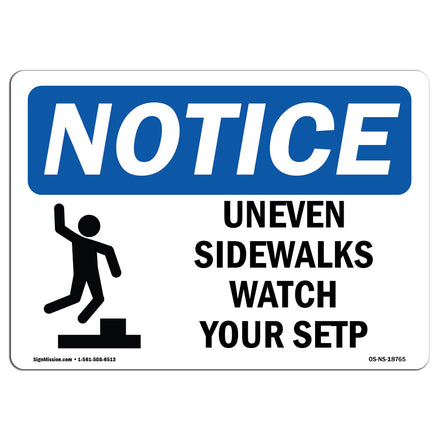 Uneven Sidewalks Watch Your Step